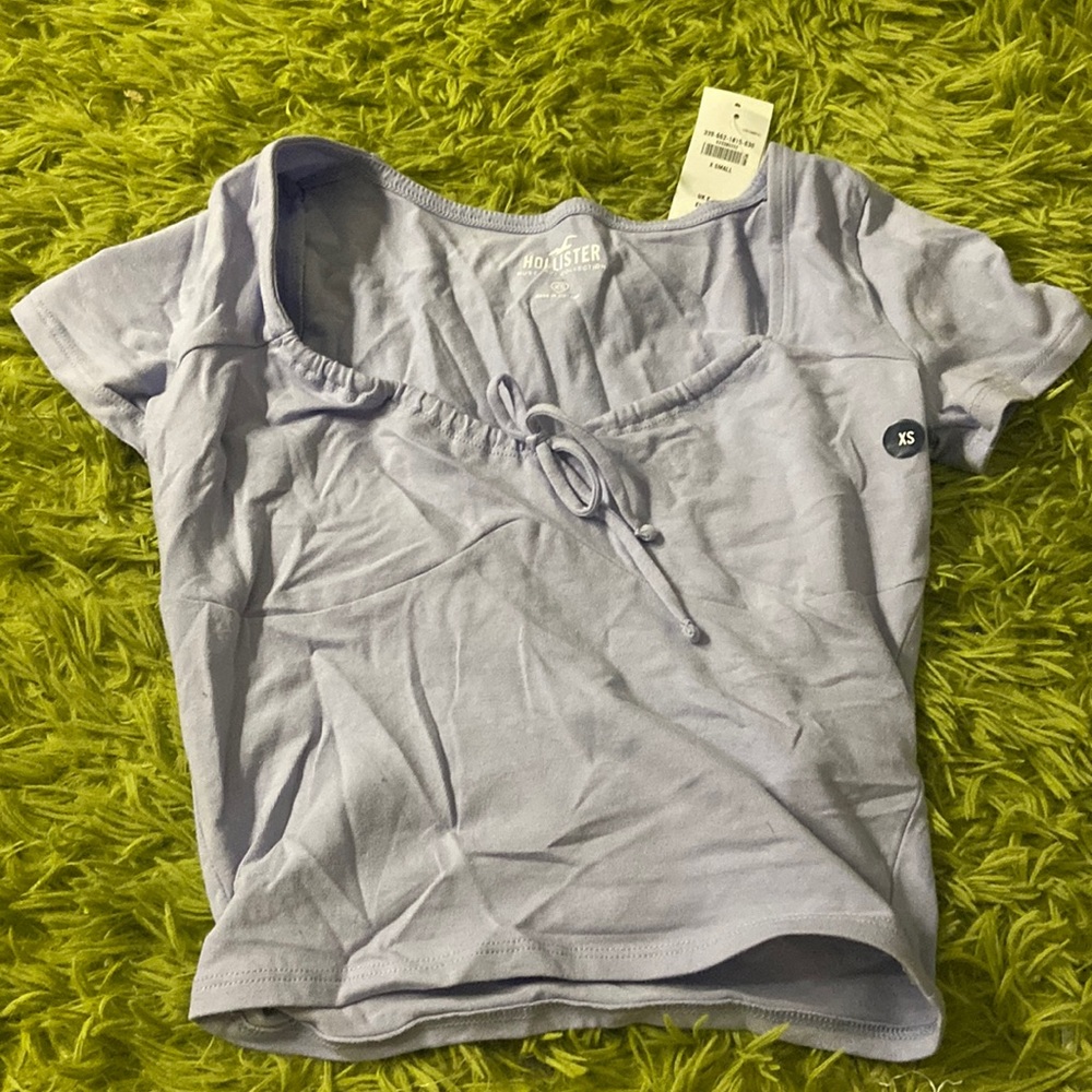 lilac purple hollister shirt